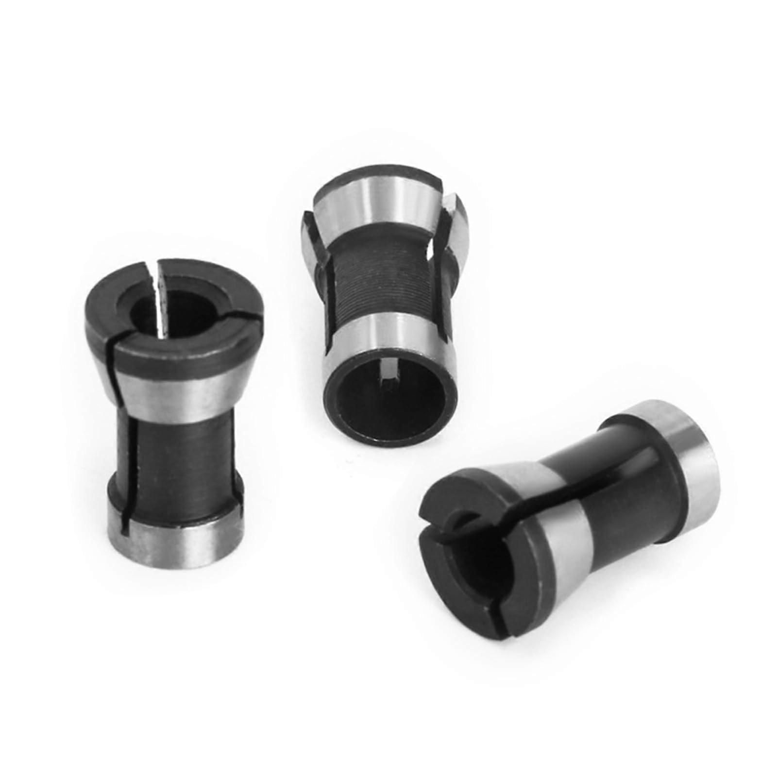 3pcs Multiple Size Router Collets Conversion to Improve Compatibility of Tools and Precision