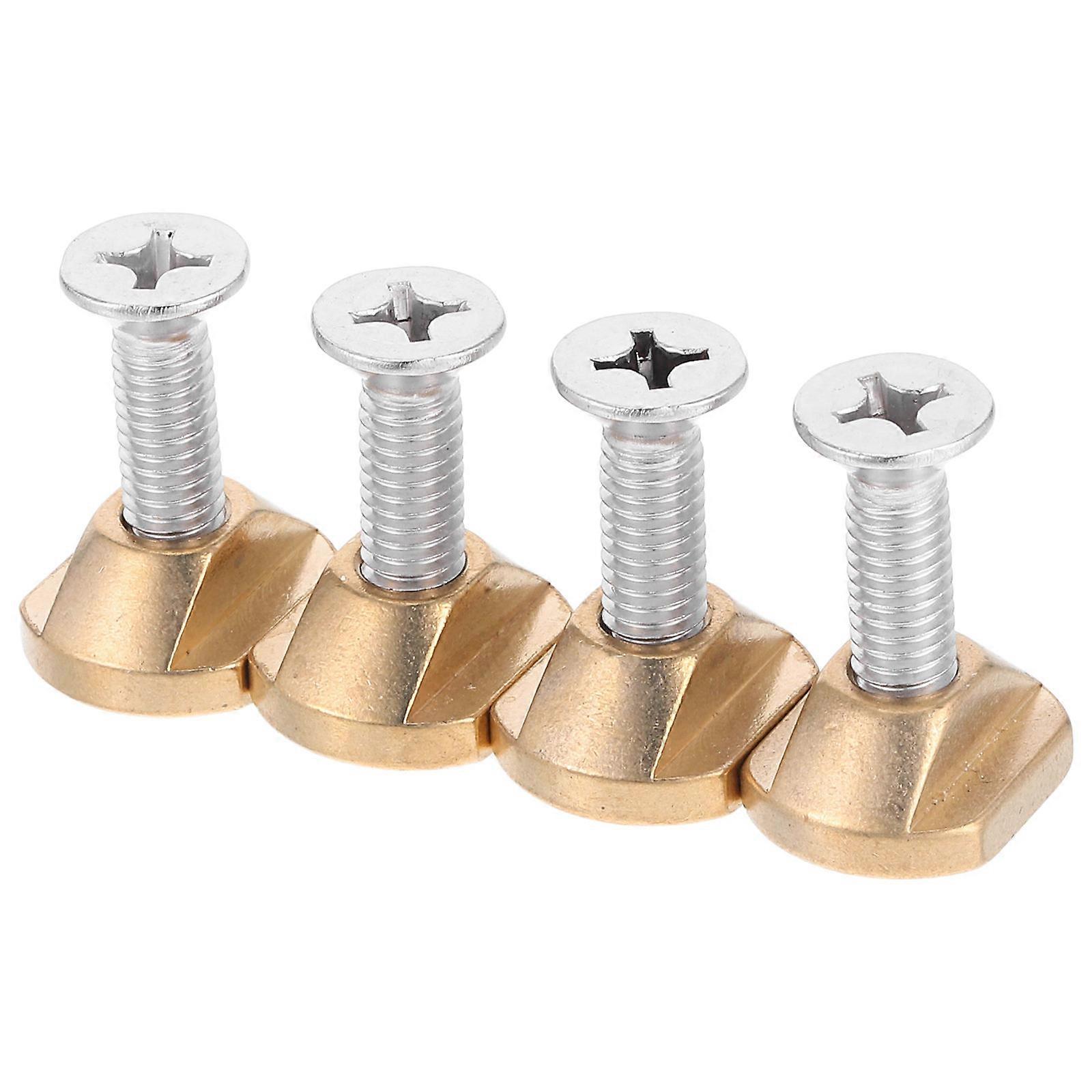 Brass T Nuts and Wing Nut Screws Set with Pressure Dispersing Washers for Hydrofoil Board Assembly Multi Size