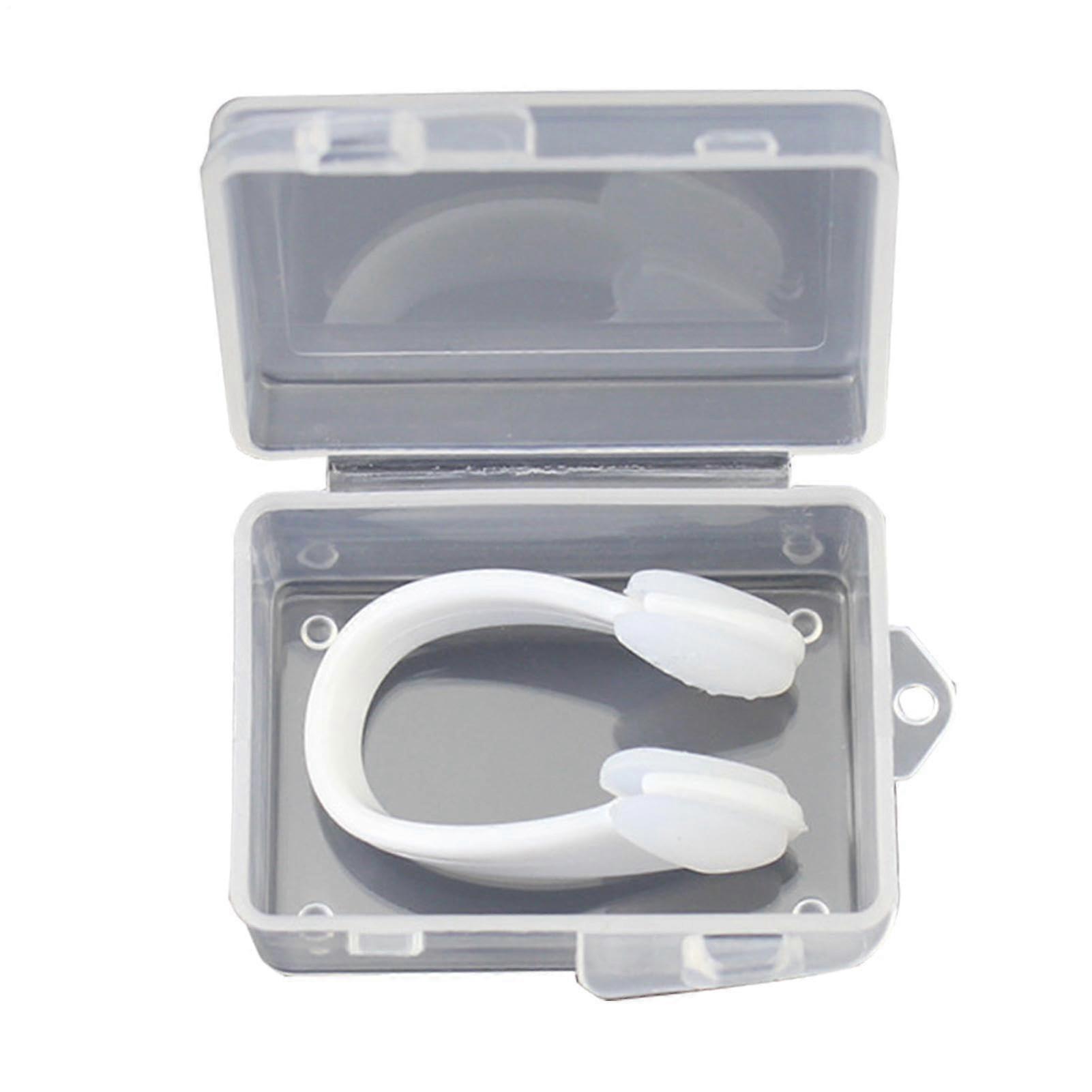 Swimming Nose Plug Silicone Pool Nose Plugs for Teens and Adults, White
