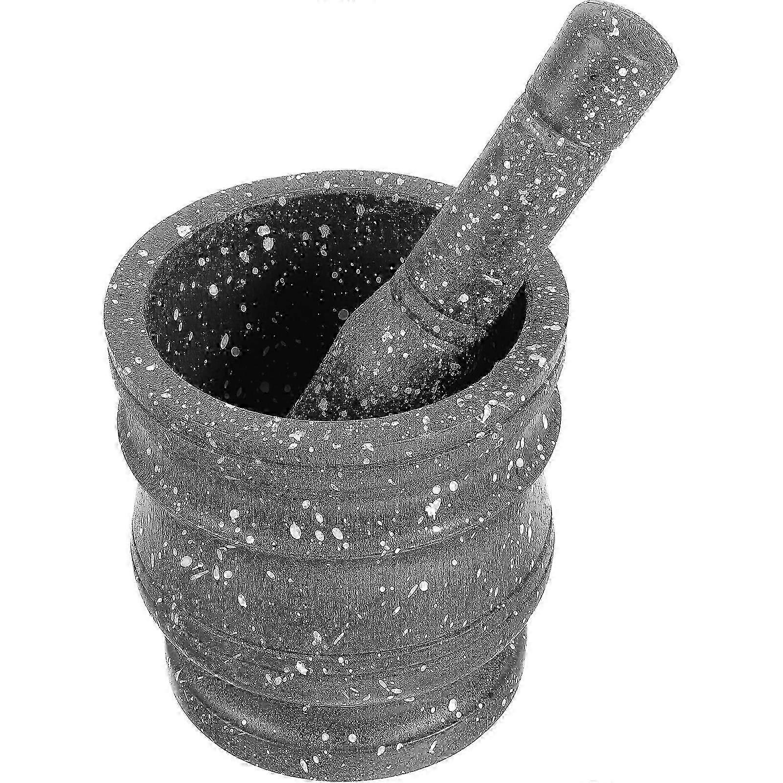 1 Set Multi-Function Garlic Grinder & Spice Crusher Kit with Pestle - 11.5x11cm for Kitchen Use