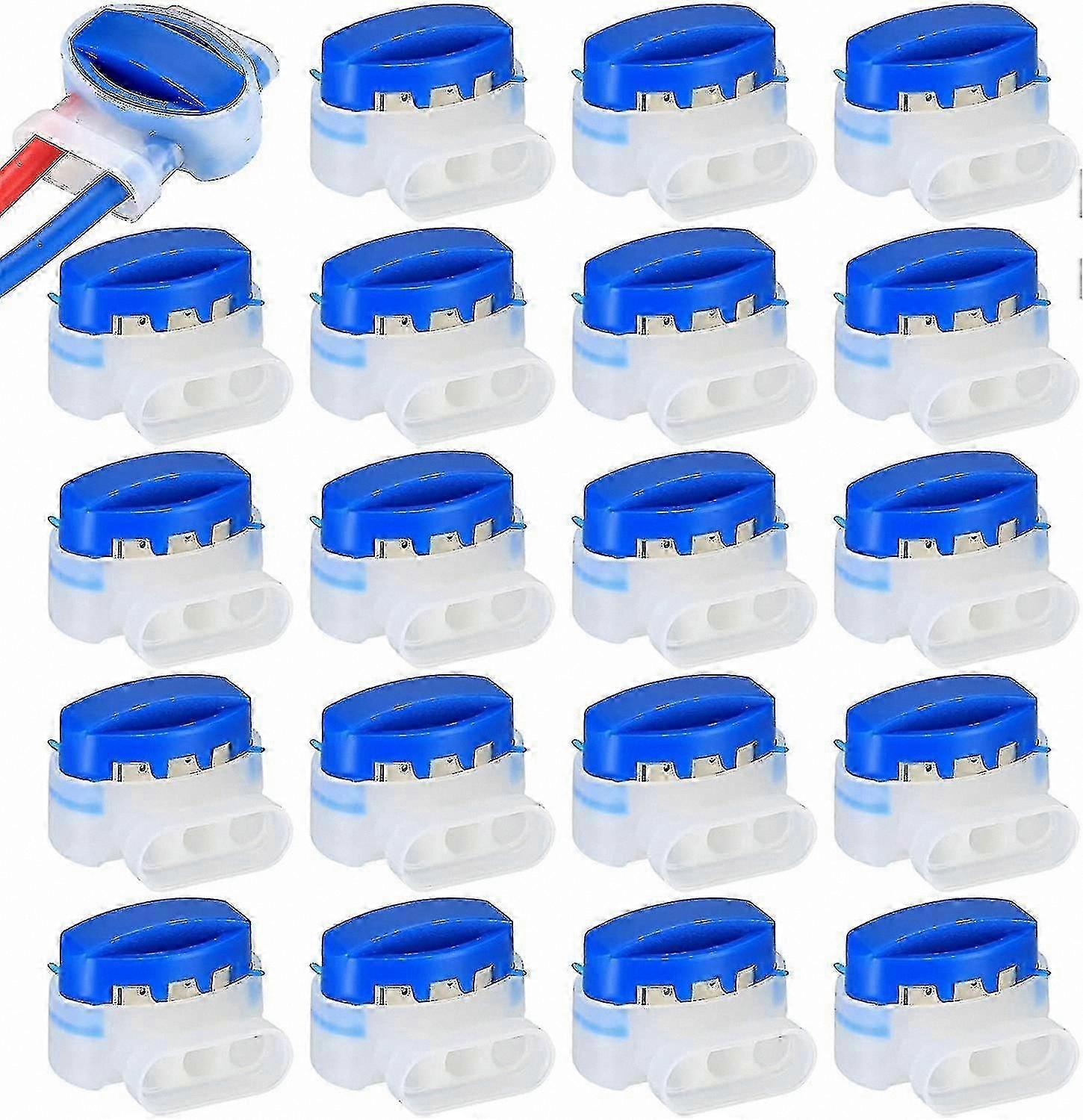30-Pack Wire Connectors for Robotic Lawn Mowers, Compatible with Perimeter Cables