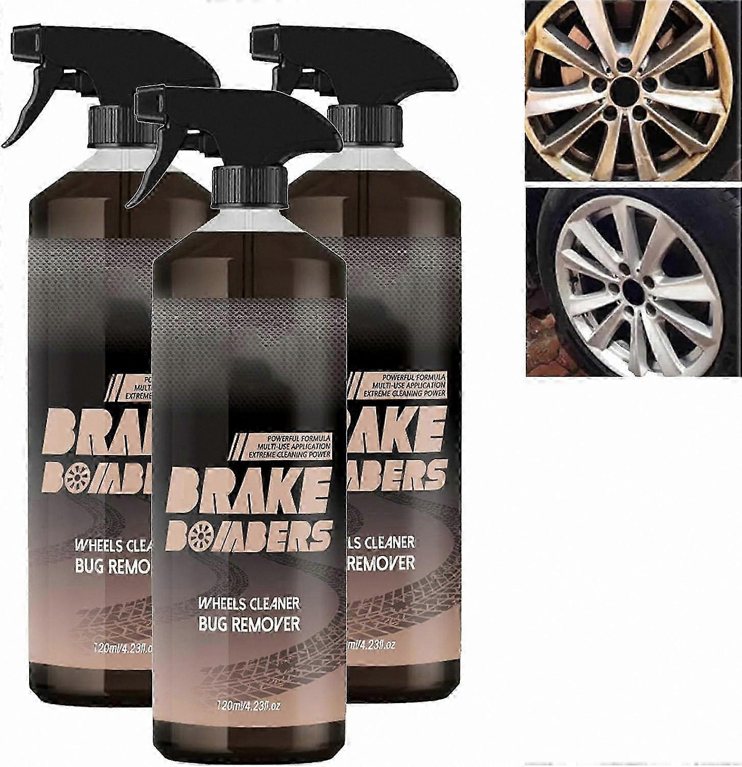 Non-Acid Wheel Cleaner, Safe for Alloy Wheels, Brake Dust and Bug Remover, Effective Wheel Cleaner Solution