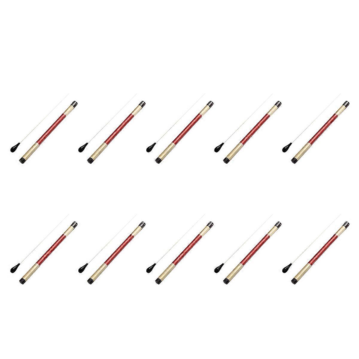 10X Music Conductor Batons,Imitation Handle Orchestra Conducting Music Batons (Black)