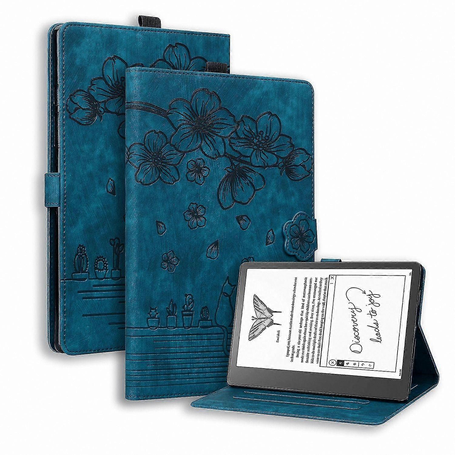 Cute Cat Design Leather Protective Case for Kindle Scribe 10.2 (2022)