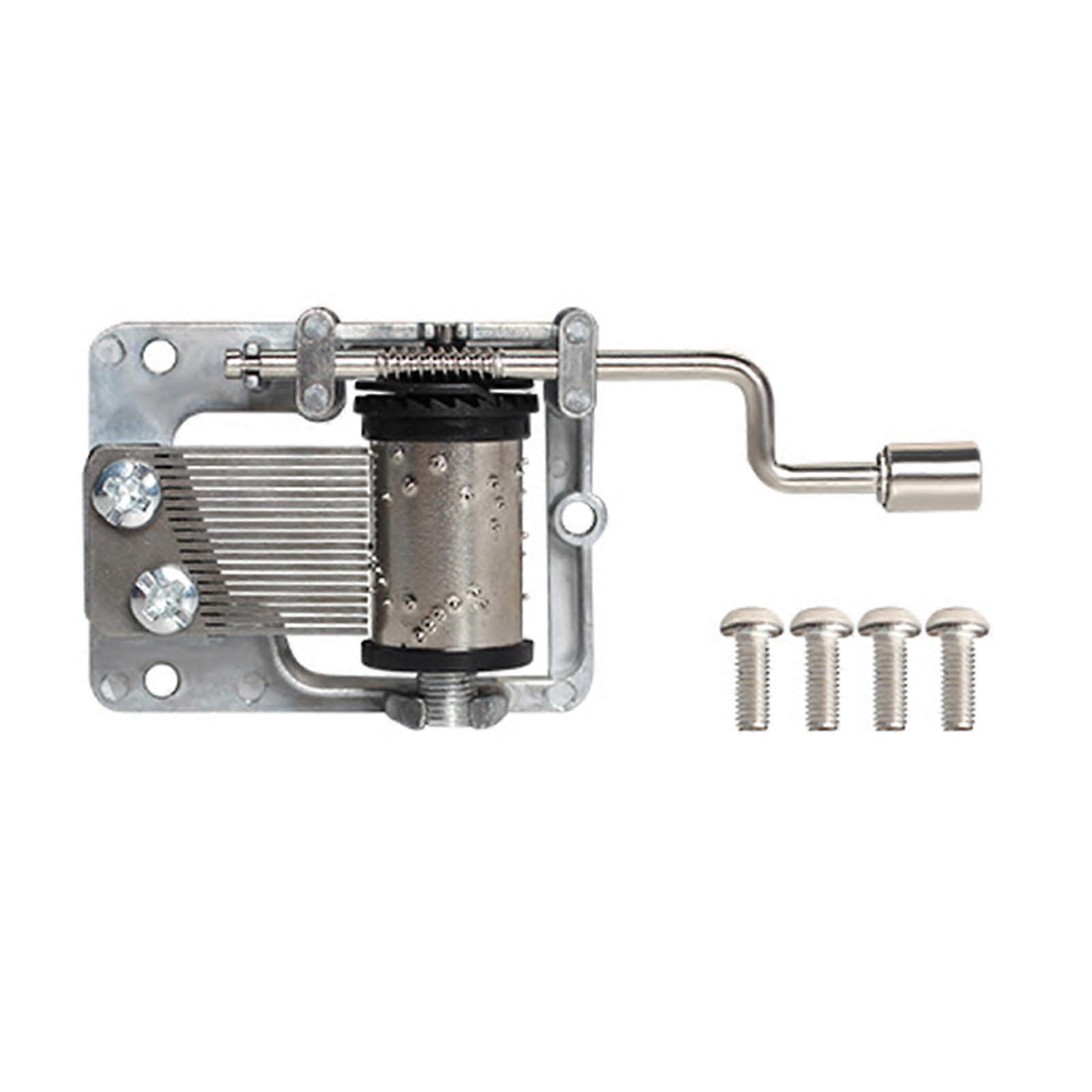 Music Movement Set Hand Crank Wind-Up Model Precision Musical Movement Parts 18 Note Mechanism DIY Kits