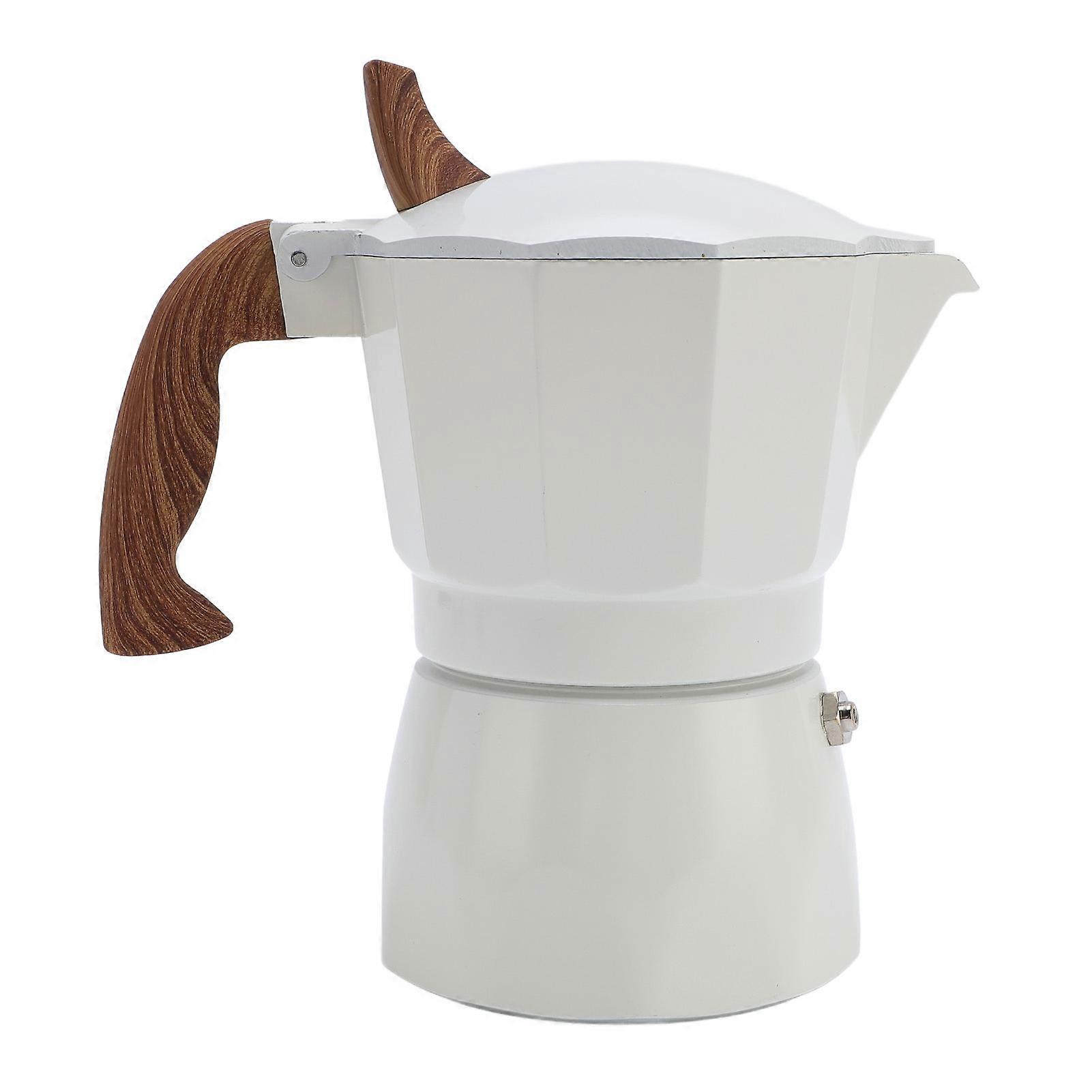 Mocha Pot 80ml Double Valve Design High Efficiency Extraction Stovetop Coffee Maker for Outdoor