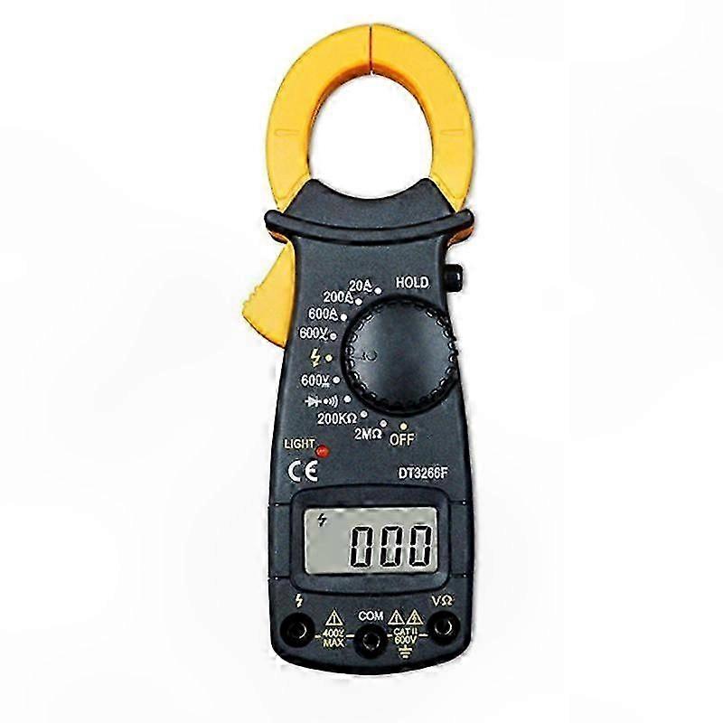 600A AC/DC Digital Clamp Meter Multimeter with NCV Function Ohm Volt Amp Tester