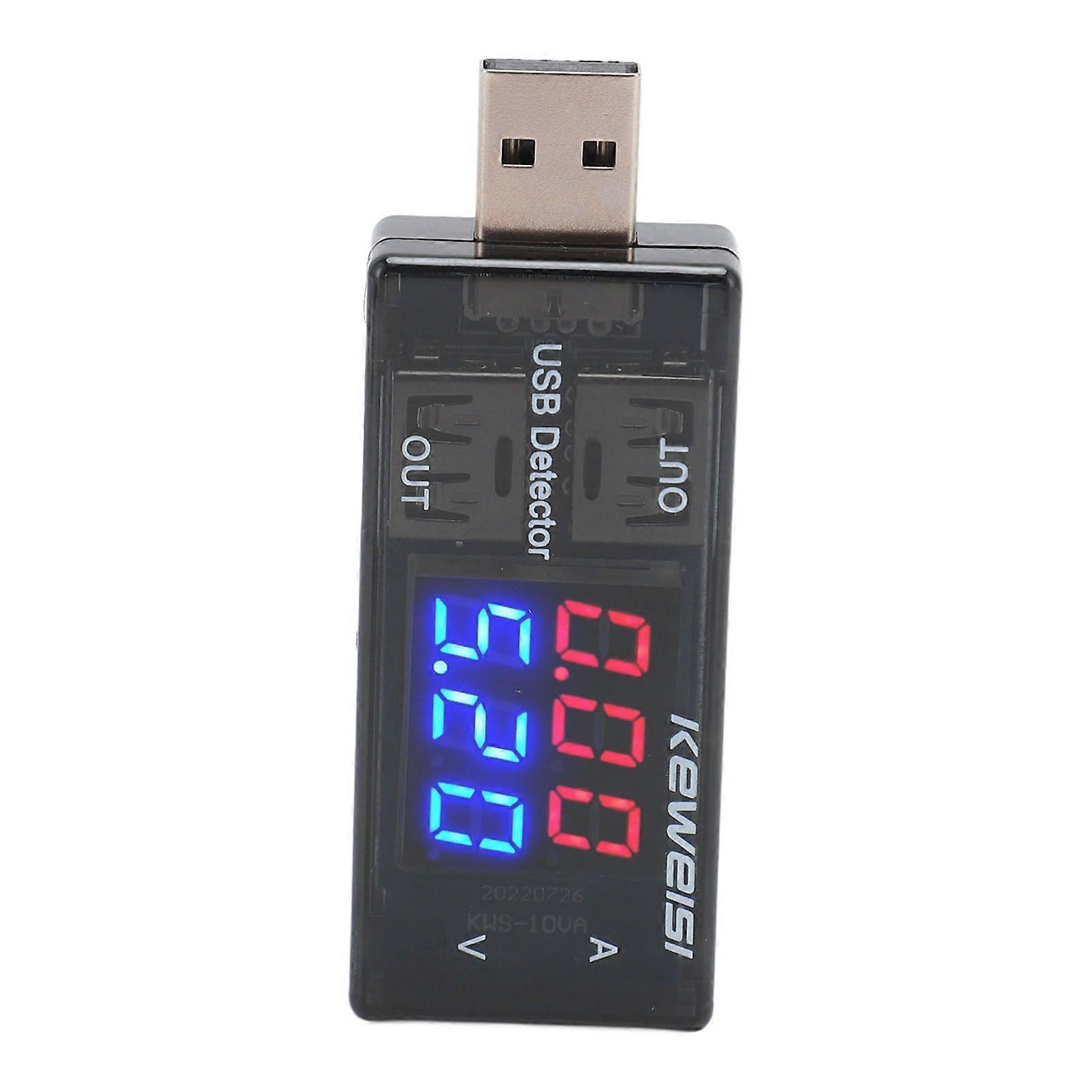 Dual USB Current Voltage Charging Detector High Accuracy Dual USB Tester for Multiple Power Outputs