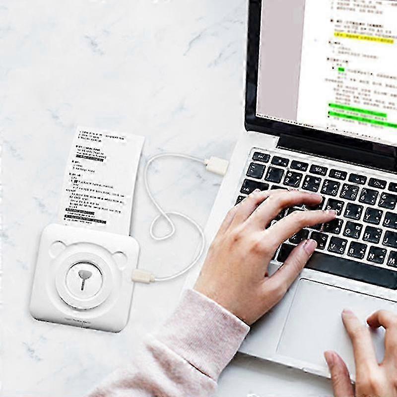 Portable Photo Printer Mini Thermal Label Receipt Bluetooth for Mob...