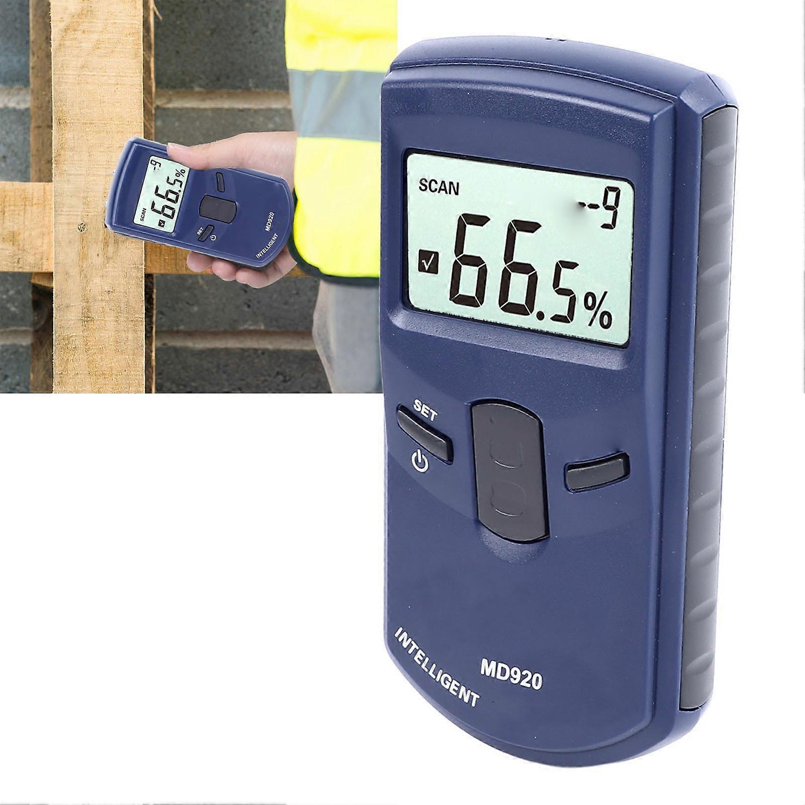 2 in 1 Wood Moisture Meter with LCD, Adjustable Density, 25mm Depth