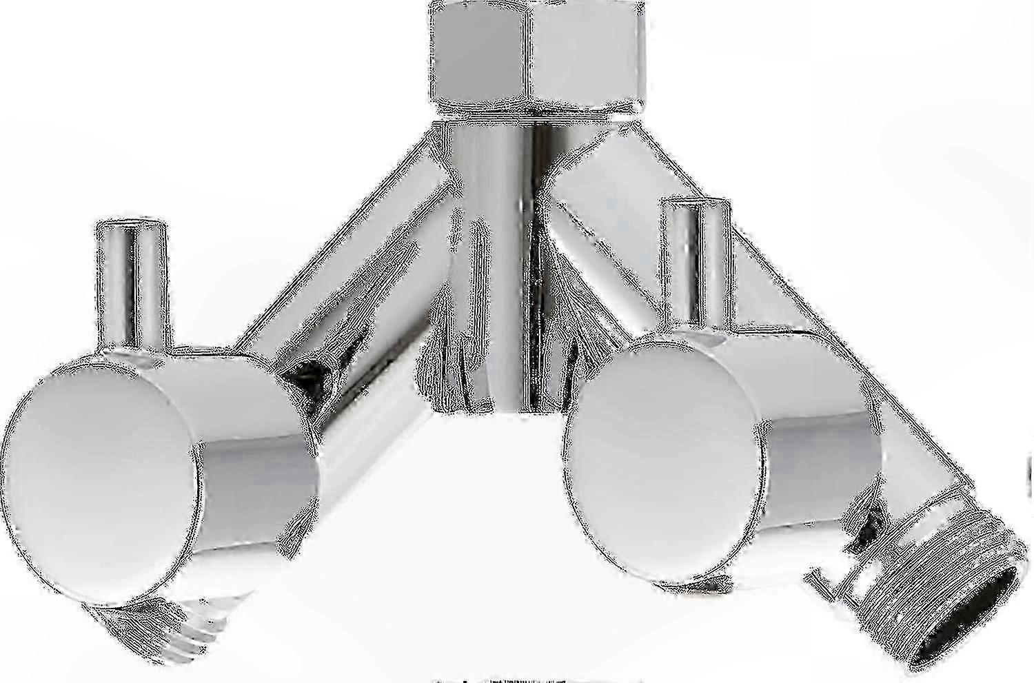 2-Way Shower Diverter Valve with 1/2 Inch Y Splitter for Shower Hose and Head, Chrome Finish