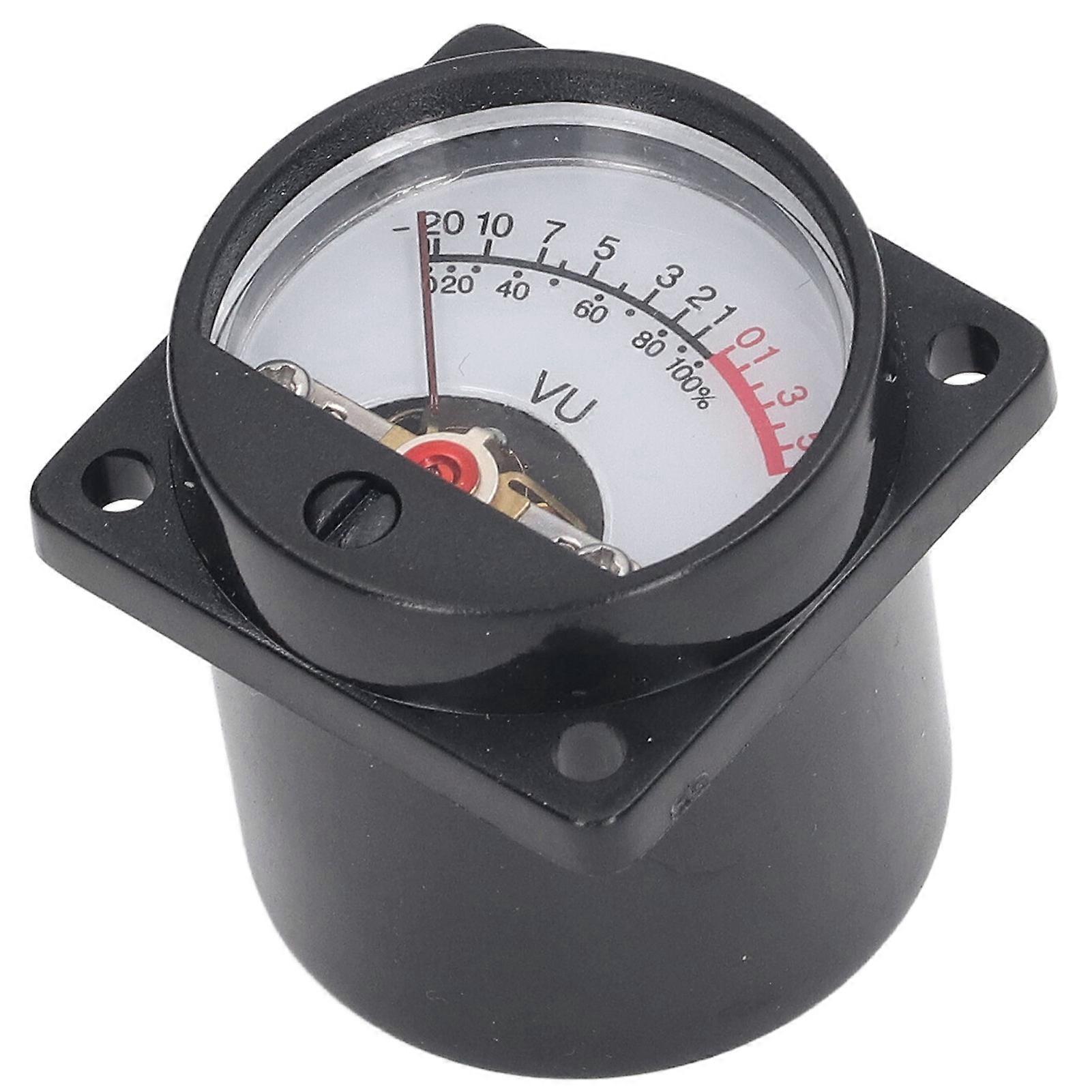 2Pcs VU Meter Header Audio Level Indicator Tester with LED 16mm Zinc