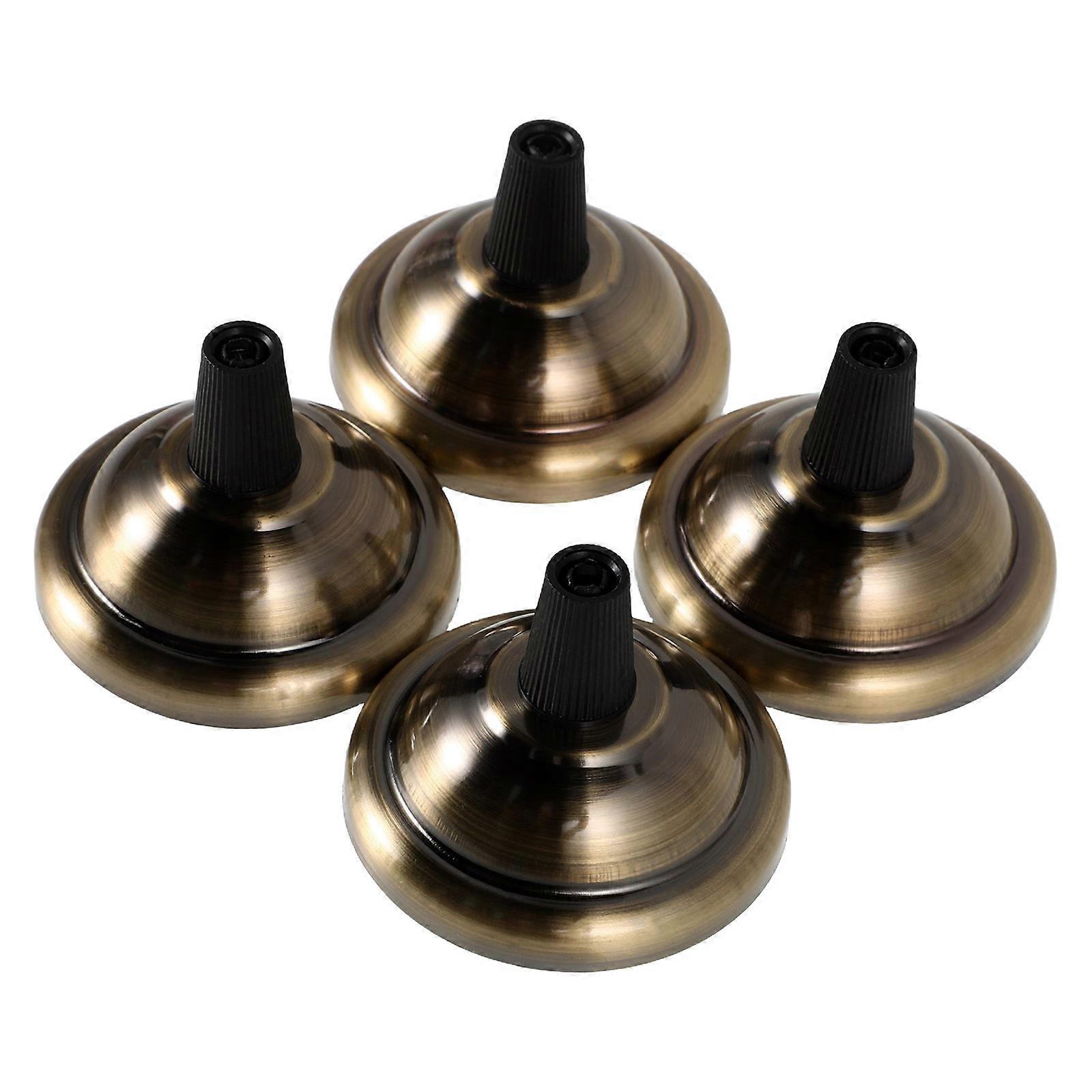 Worgeous 4 Pcs Vintage Ceiling Light Plate Lamp Base Replacement Fitting Accessories Part Cover Plate