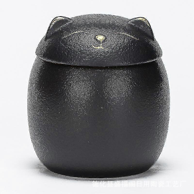 New Cat Urn For Cat Ashes Keepsake Pet Urns Cats Black Cat Urn 200ml