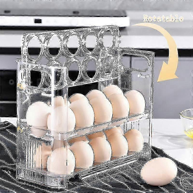 3-Tier Egg Organizer for Fridge Large Capacity Durable and Easy to Use Egg Storage Solution