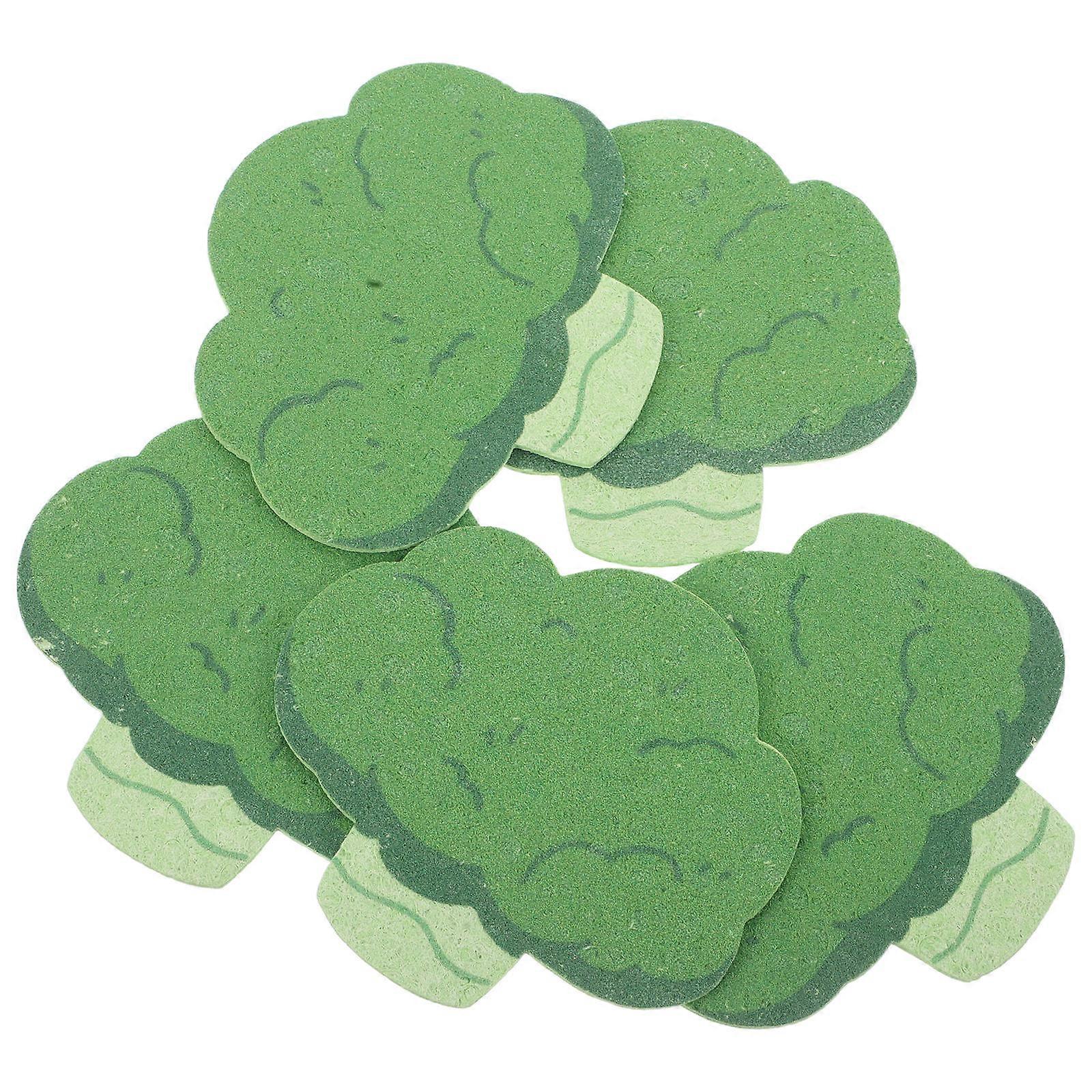 Gentle Exfoliating Sponges For Human Skin In Green Color 3.77X3.34X0.08in Ideal For Home Bath 10Pcs