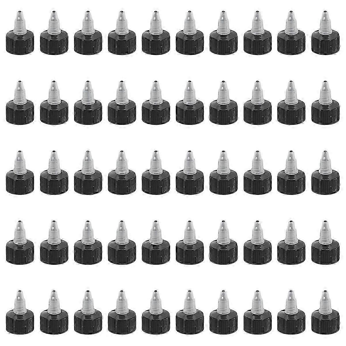 Twist Caps Replacement for 28-410 Squeeze Bottles: 50 Pcs for Water & Glue Dispensing