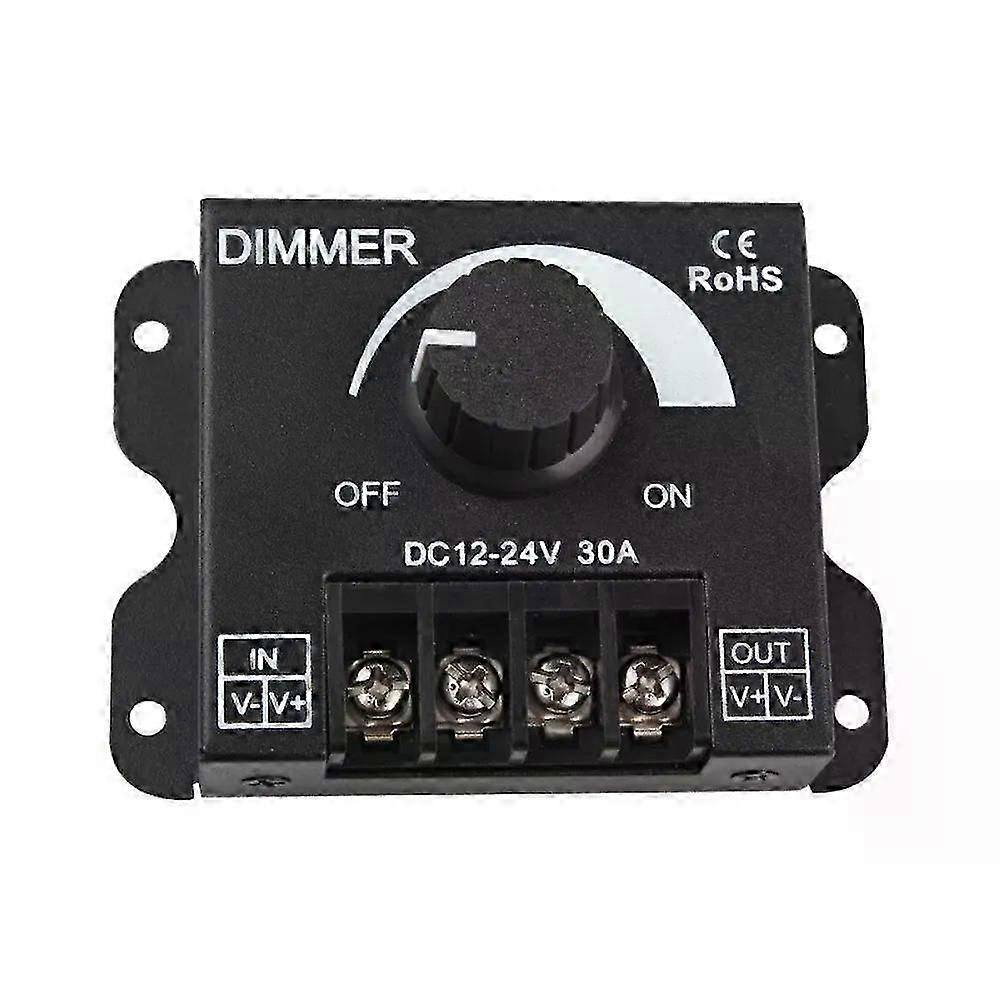 Adjustable Brightness Driver DC Voltage Regulator 8A/30A Power Supply Adjustable Speed Controller LED Dimmer Switch 12V/24V