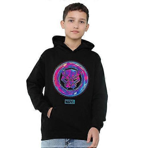 Black Panther Childrens/Kids Cyber Pull Over Hoodie