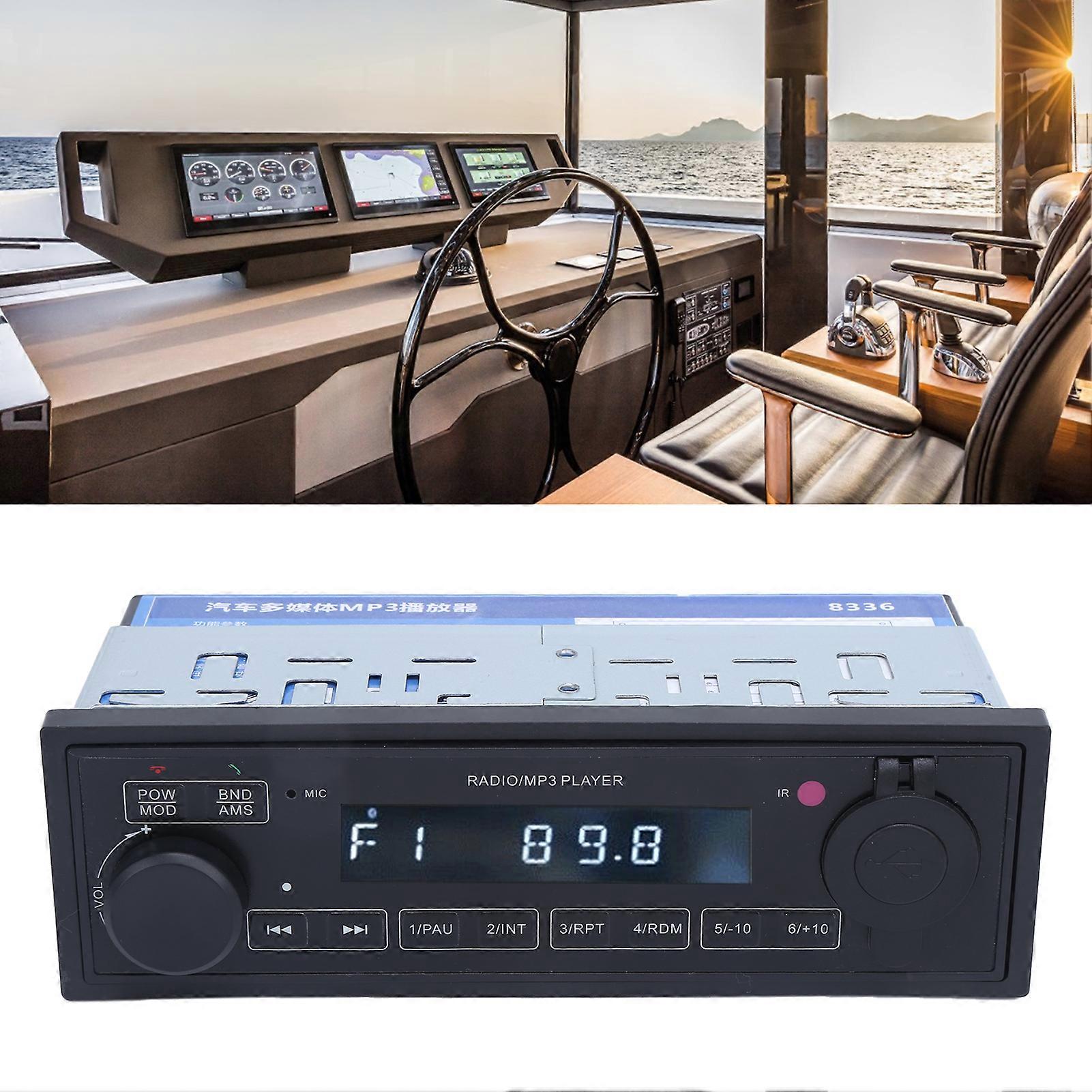 Car Radio Receiver MP3 Bluetooth USB Charger Remote Control