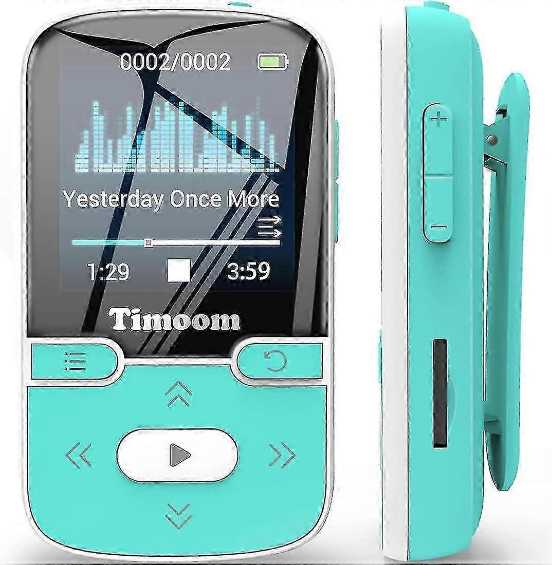 32GB MP3 Player with Bluetooth 5.0 Portable Lossless Sound Music Player with Clip Sport Pedometer FM Radio Voice Recorder