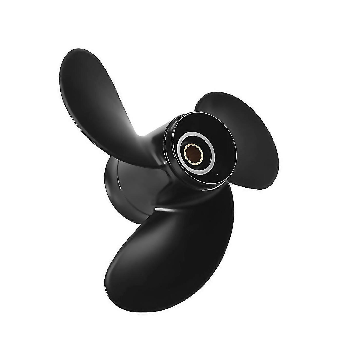 For 8985 Boat Outboard Propeller For 2 Stroke Black