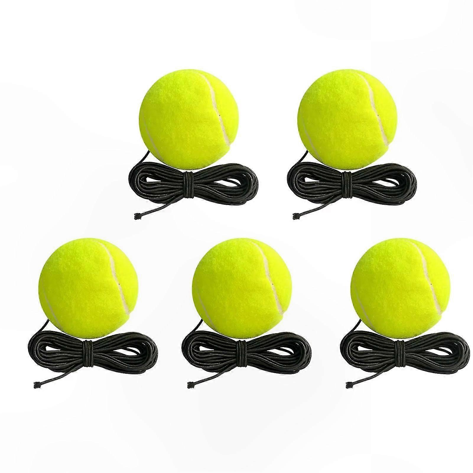 High-Resilience Tennis Training Ball with String for Self-Study Practice and Skill Development
