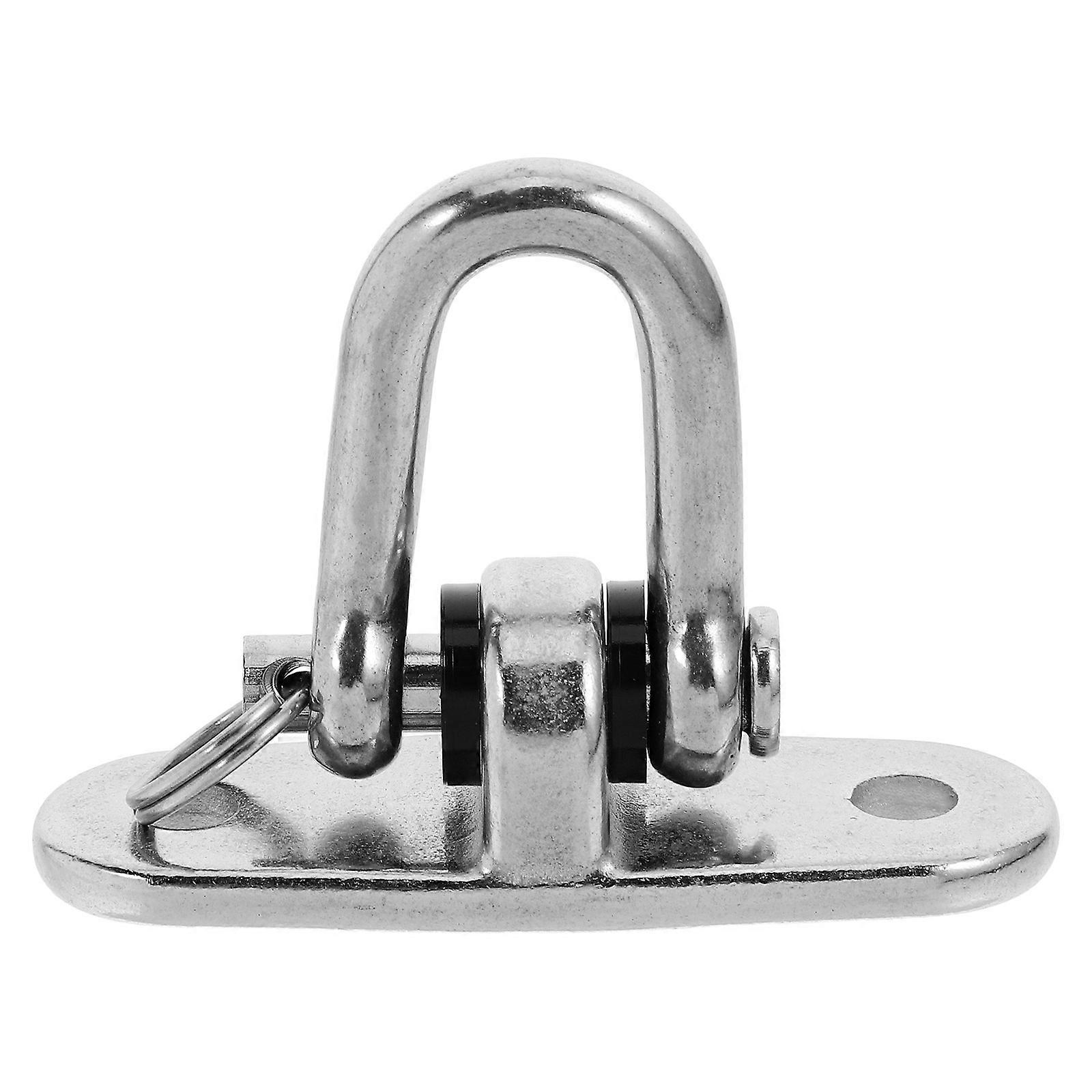 Hammock Hanger Heavy Duty Ceiling Mounted Hook Silver Compact 360-Degree Rotation 1Set