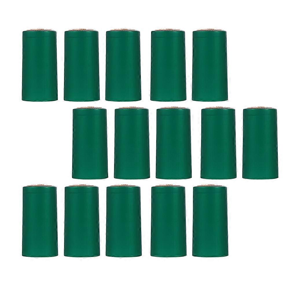 Heat Shrink Caps Caps Green Plastic for Easy Removal 200Pcs
