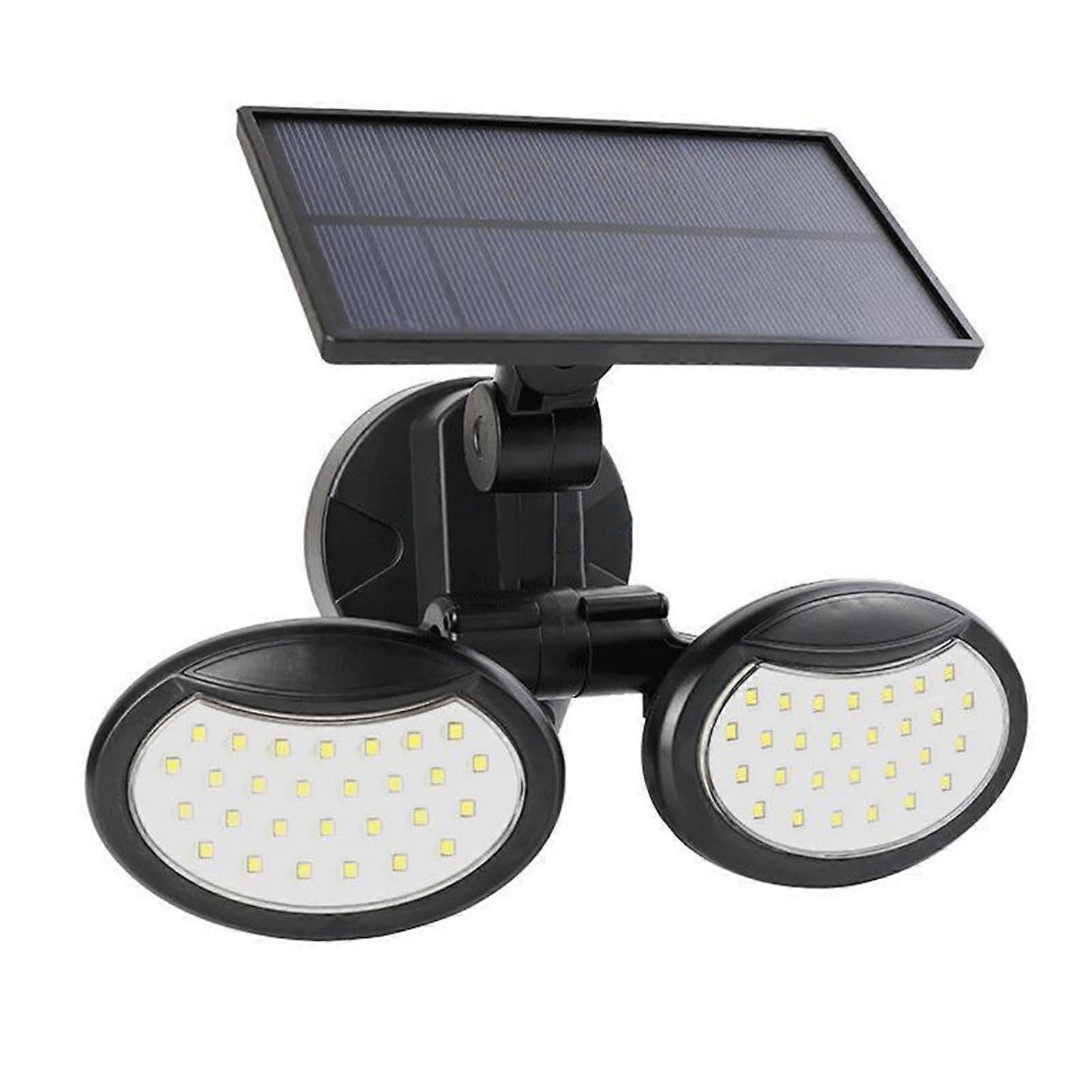 56 LED Solar Lights Flood Wall Security Light With Motion Sensor Double Head Solar Wall Lamp