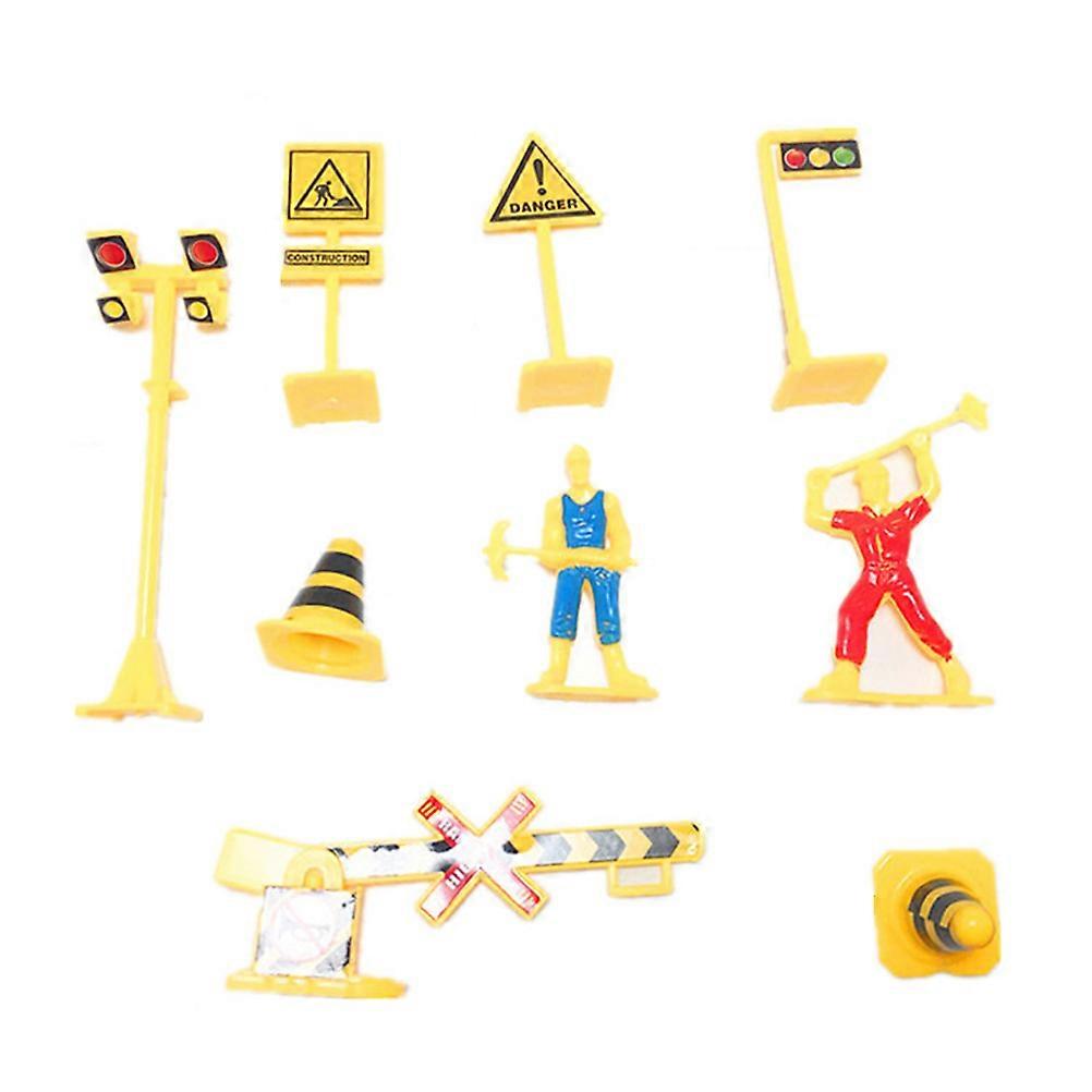 Children Educational Toy Traffic Signs for Learning 63Pcs Fire Road Signal Set