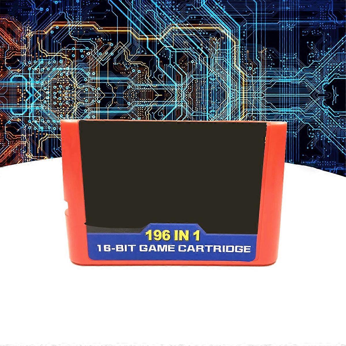 196-In-1 Games for 16Bit Game Card,Red