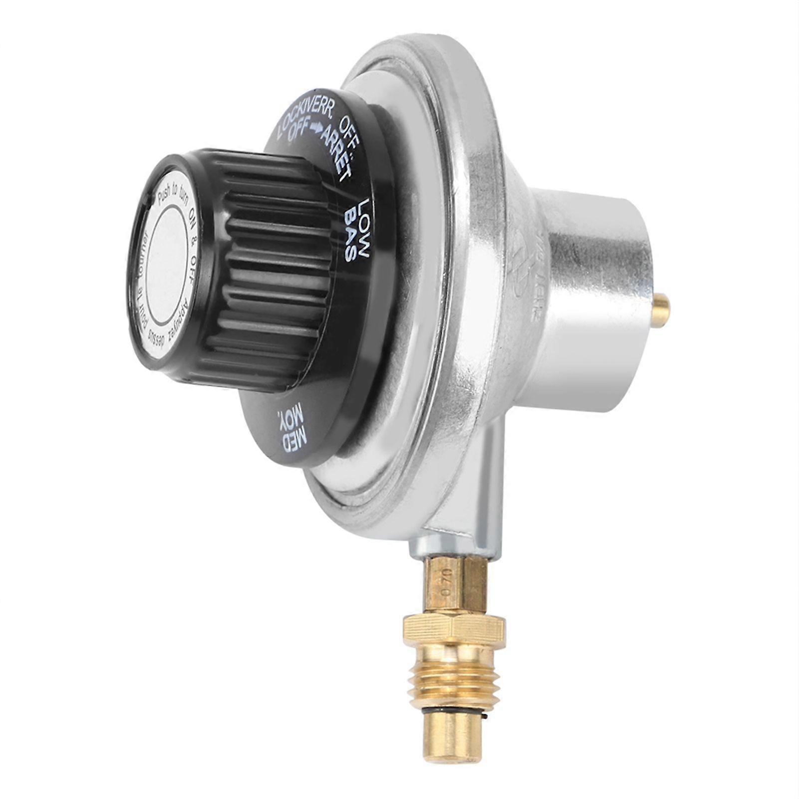 Zinc Alloy 1"20UNF Propane Gas Low Pressure Adjustable Regulator Control Valve BBQ Grill