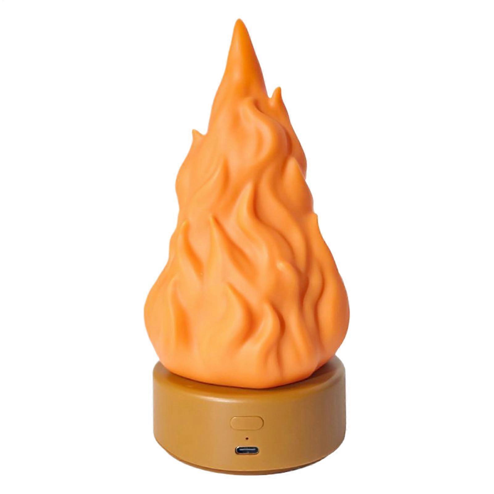 Flickering Flame Lamp with 8.7 x 8.7 x 17.7 Cm Size, LED Ambient Lighting, Versatile Modes for Home and Outdoor Decor