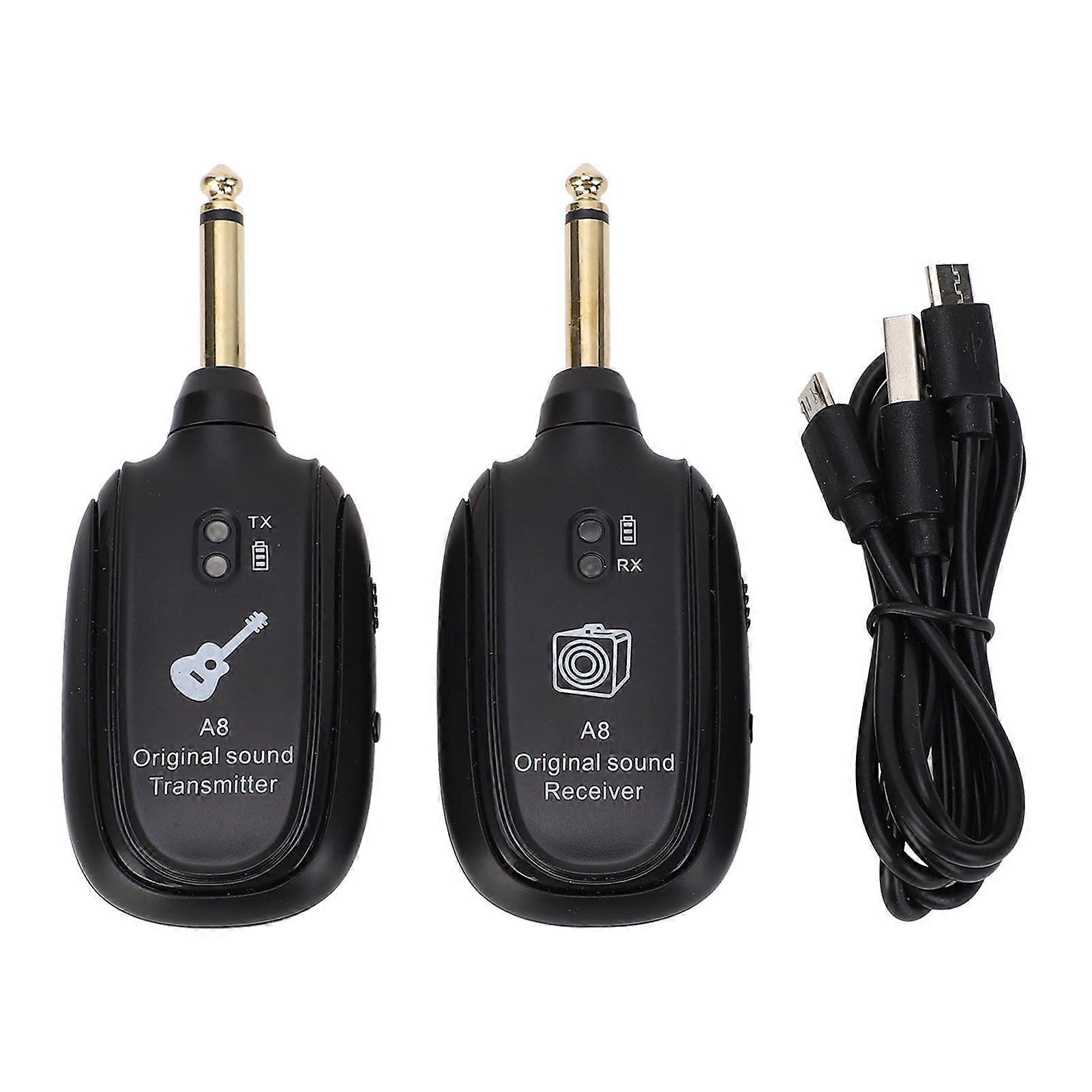Guitar Transmitter Receiver Set 20Hz to 20kHz 730mhz Wireless Guitar System for Bass Violin