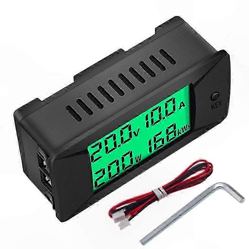 DC Digital Battery Tester with Bidirectional Ammeter Voltmeter Power Energy Watt Meter