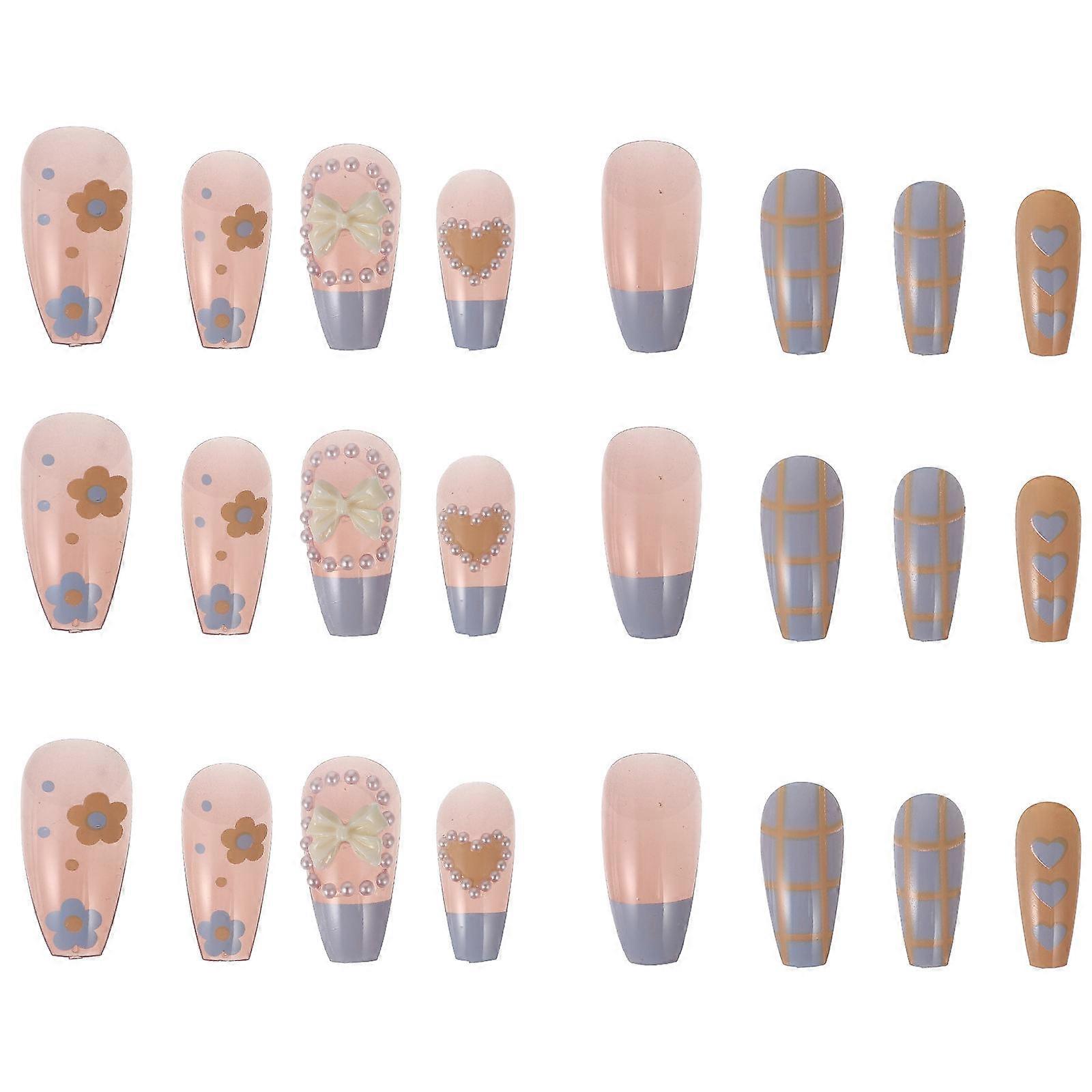 Fake Nails False Nail for DIY Use 1Set of Detachable Press on Nails