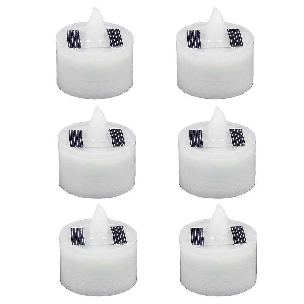 Lighted Candles Waterproof Flameless For Cafes Bars 6Pack