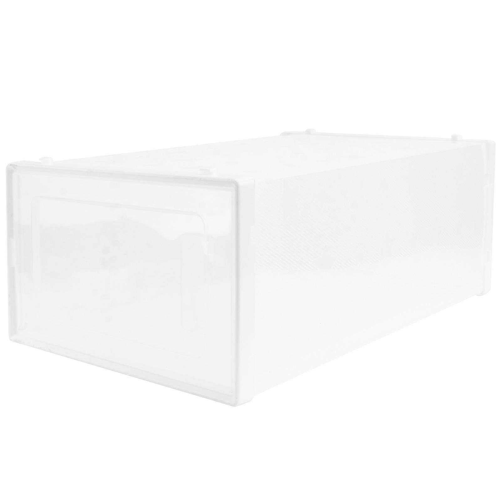 Thickened Shoes Storage Container Transparent Appearance Easy To Find 1Set