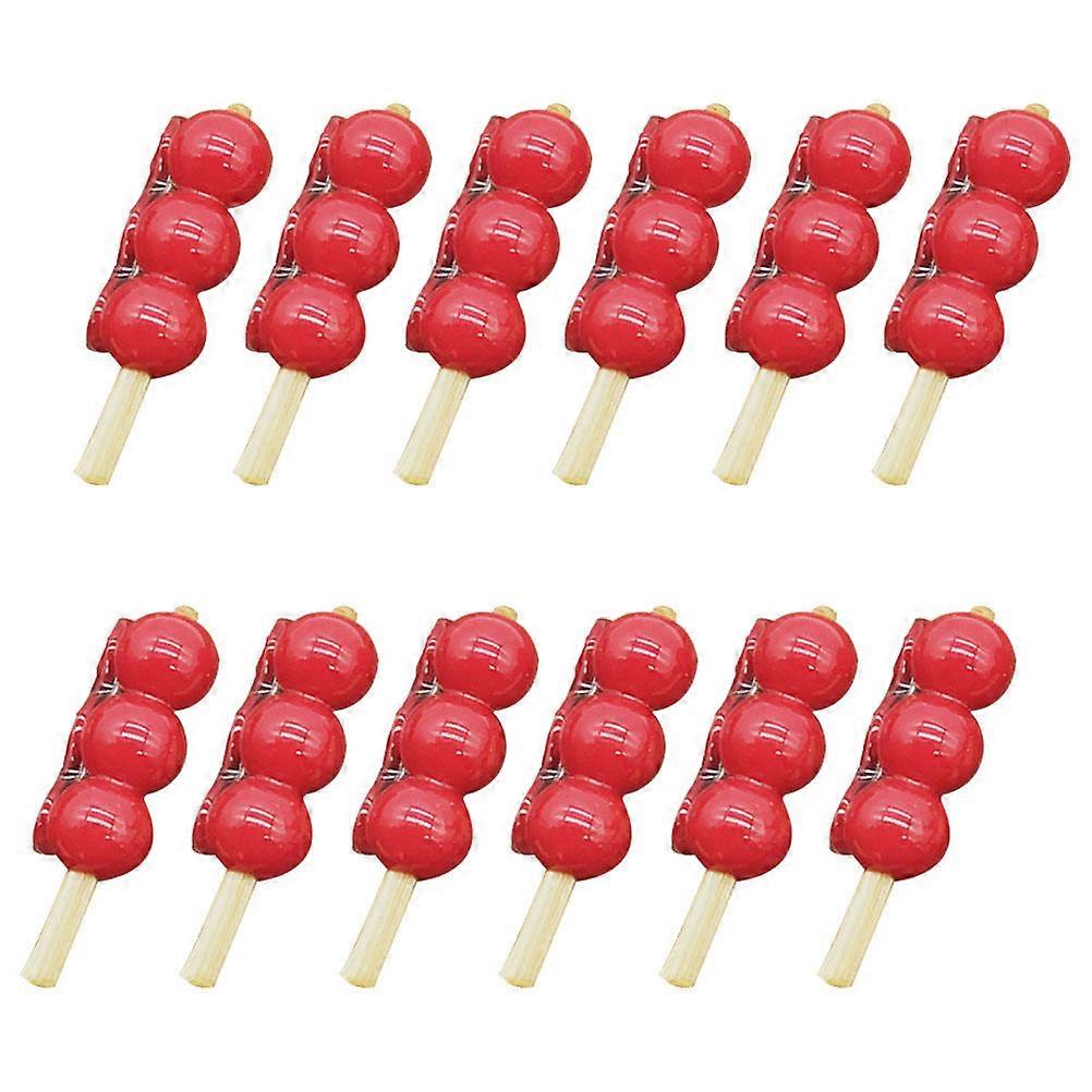 Ice Candy Gourd Model for Decoration 12Pcs Simulation Candied Set
