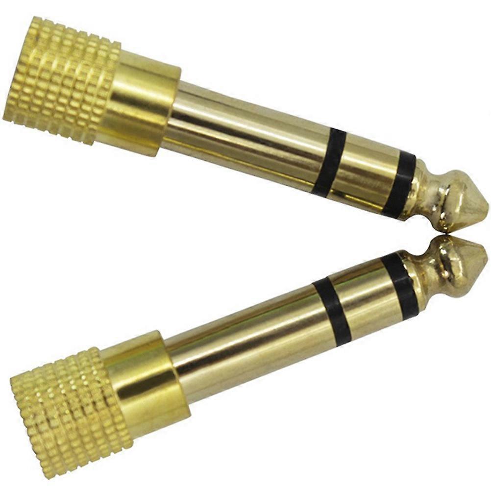Headphone Adapter Stereo Audio Adapter for Tablet 6Pcs 3.5mm to 6.5mm Jack