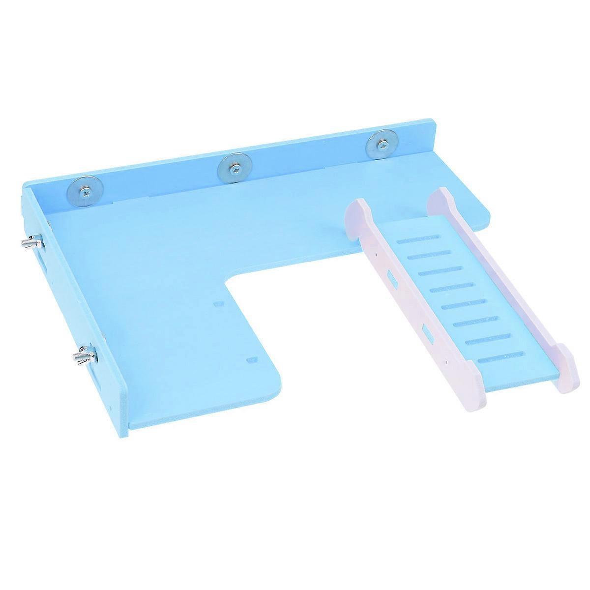 Hamster Ladder Toy for Playing 3Pcs Sky-Blue Climbing Board Platform