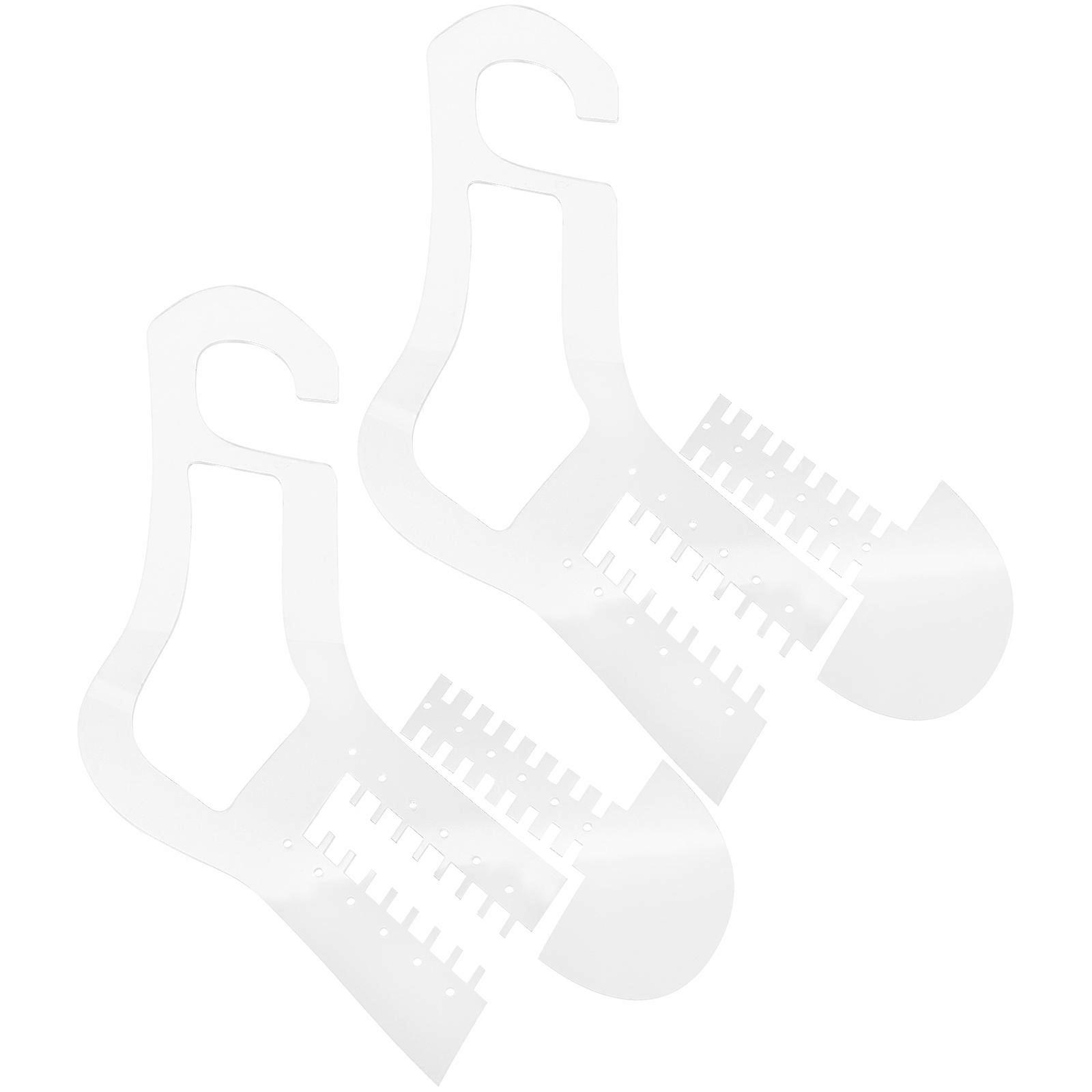 Knitting Model Sock Blockers 6 Pcs Acrylic Sock Display Tools For Handicraft Enthusiasts
