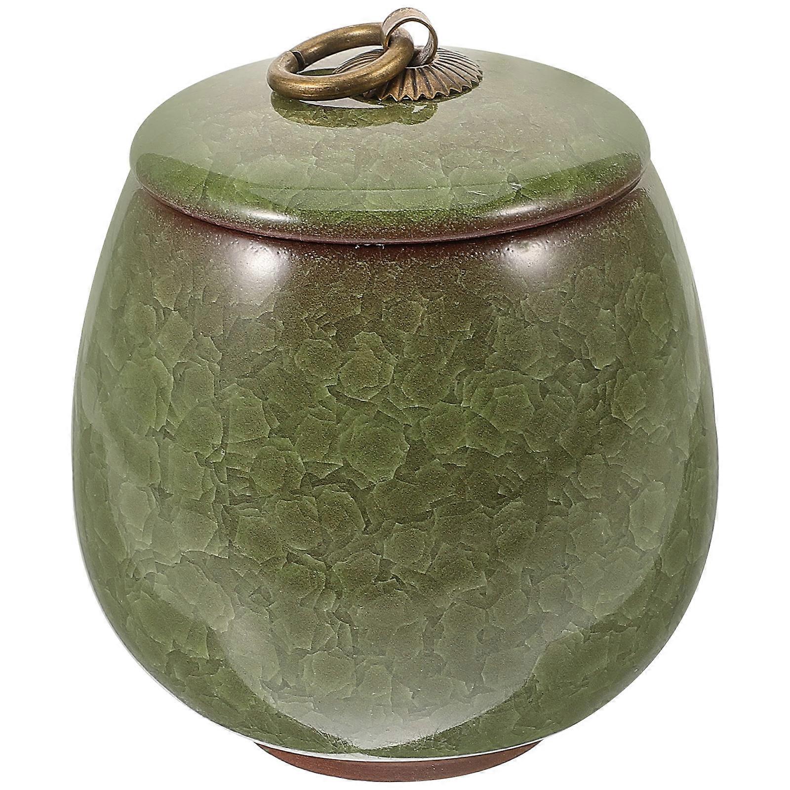 Pet Cremation Urn For Dogs And Cats In Light Green Color With Sleek Finish For Pet Memorial 1Set