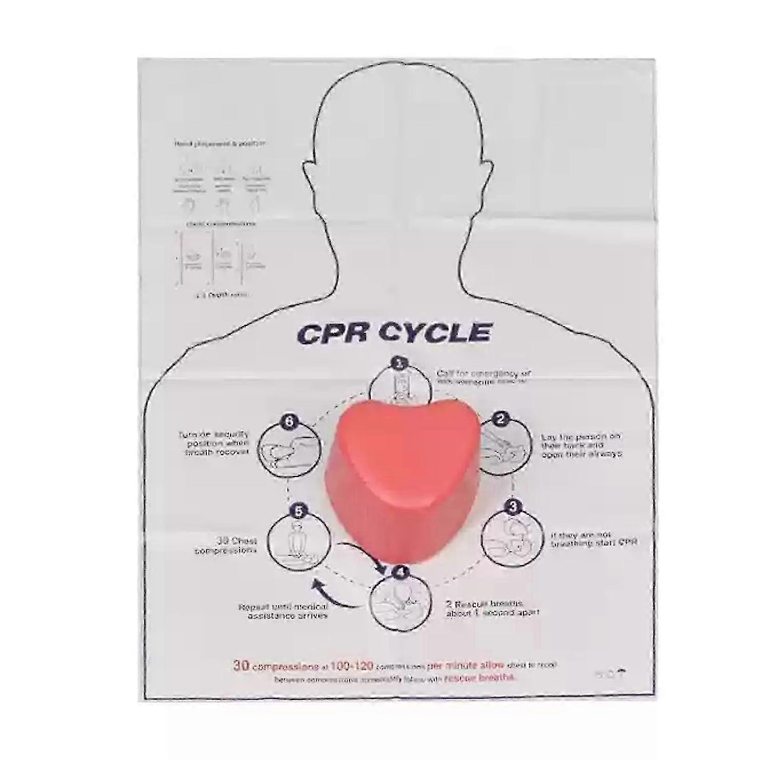 CPR Training Manikin, Compression Exercise Tool, Supports 50kg, for Emergency Courses