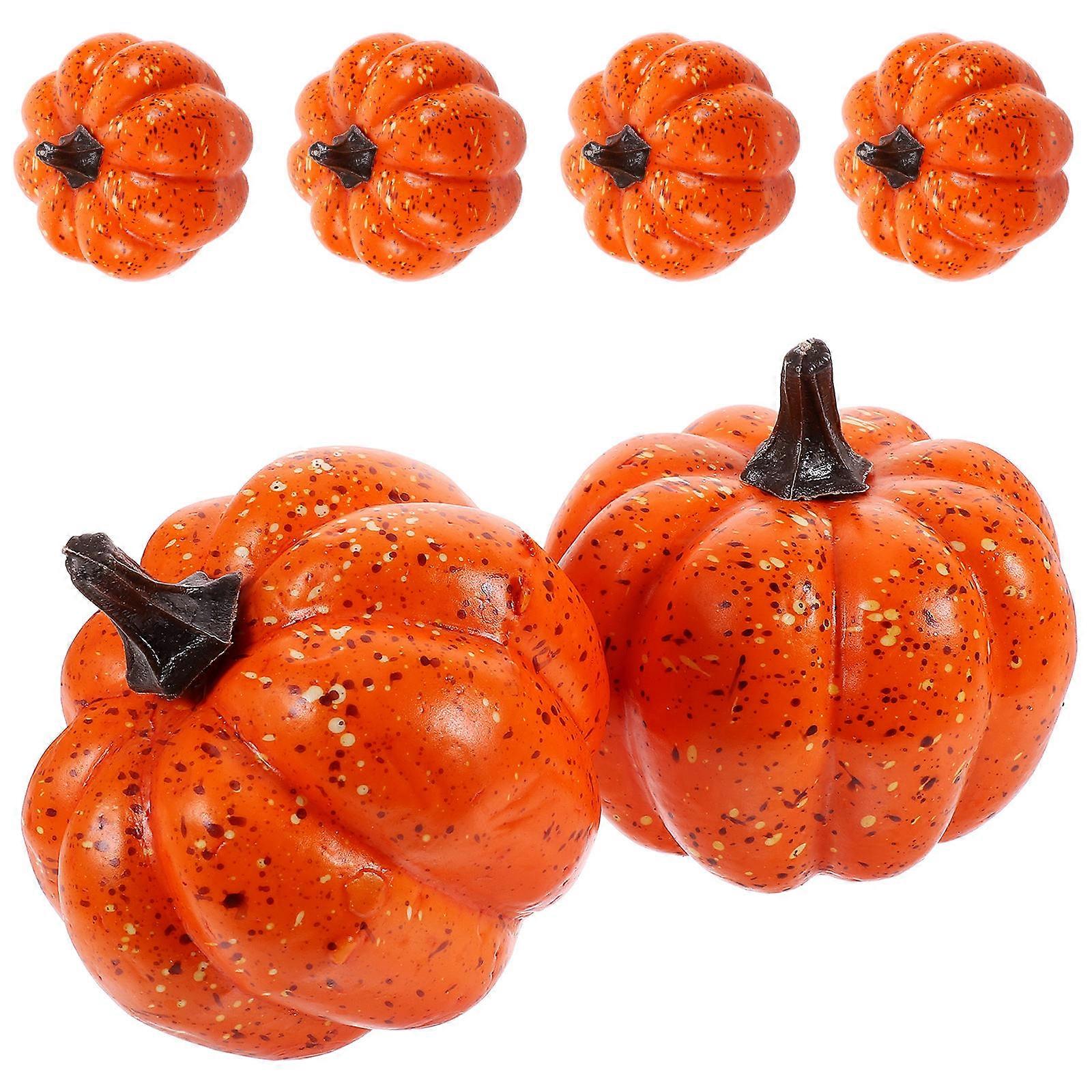 Foam Halloween Pumpkin Decor Artificial Pumpkins for DIY 18 Pieces