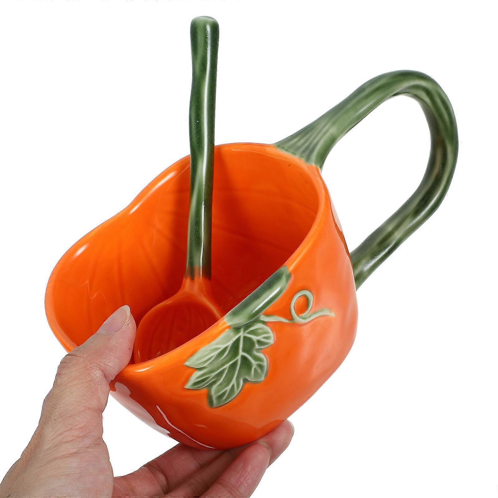 Orange Coffee Spoons Set With Holder - 6 Stainless Steel Spoons & Stand For Kitchen Or Dining - View #7