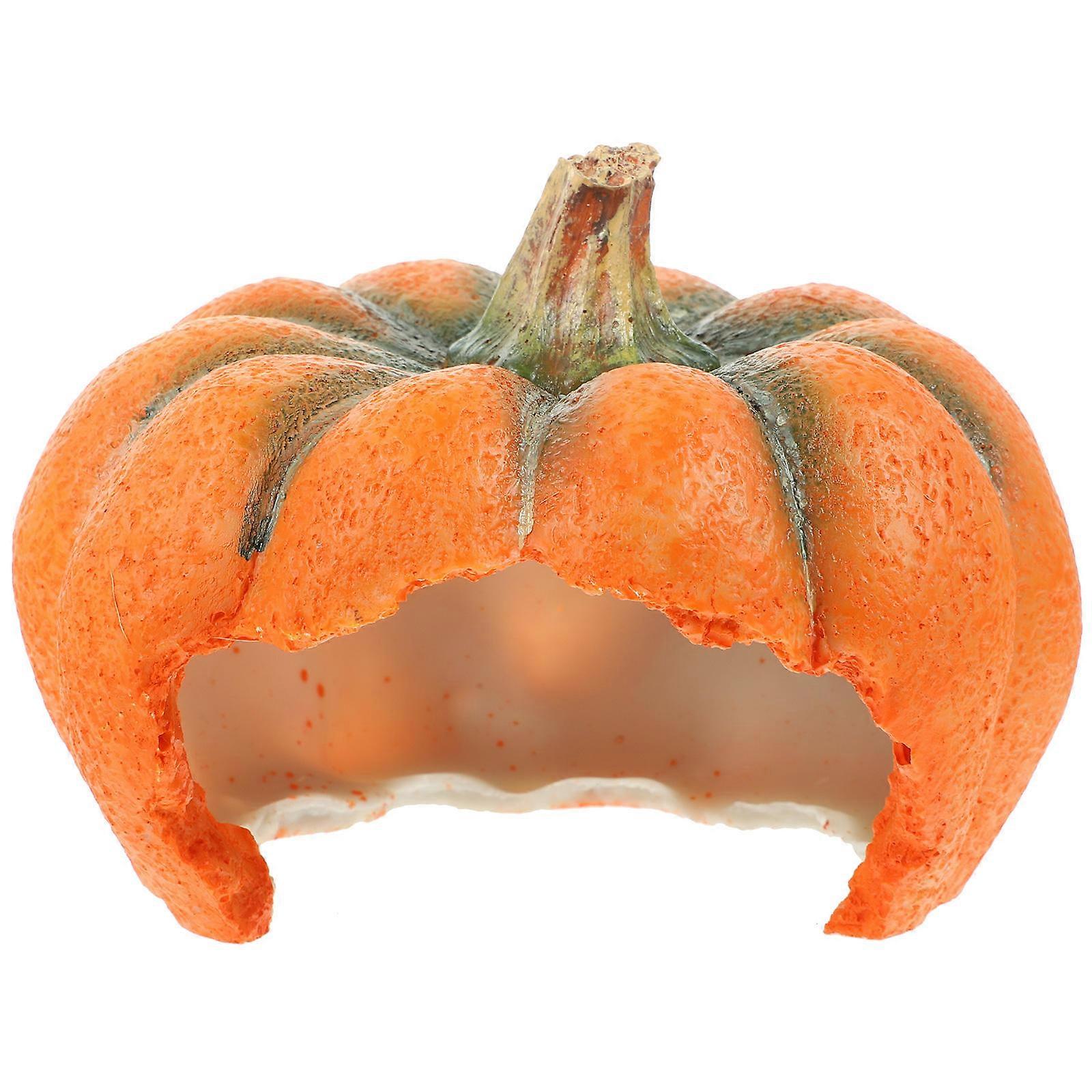 Fish Cave Pumpkin Shaped Resin Decorative Aquarium Cave Set 5Pcs