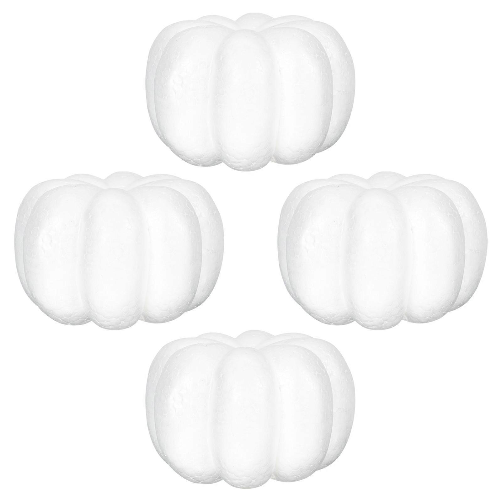 Artificial Pumpkins 8 Pcs For Halloween Thanksgiving Party Decoration Festive Events 5.11X5.11X3.54 In Realistic Foam Props