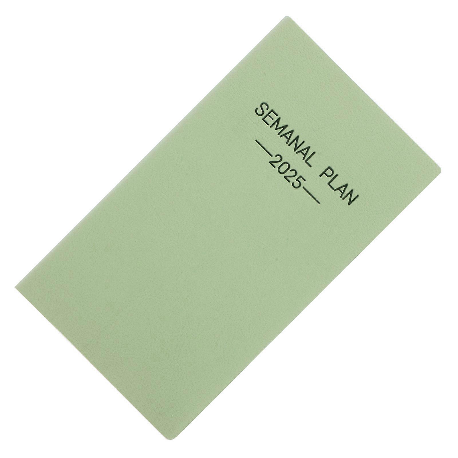 Daily Use Weekly Schedule Pad Notebook 2Pcs Light PU